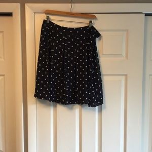 Navy polka dot mini skirt by H&M